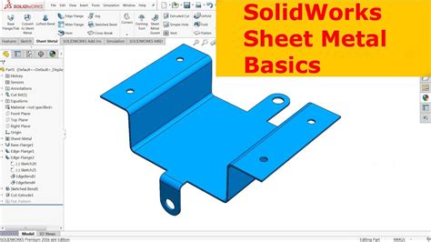 how to sheet metal solidworks|solidworks sheet metal basics.